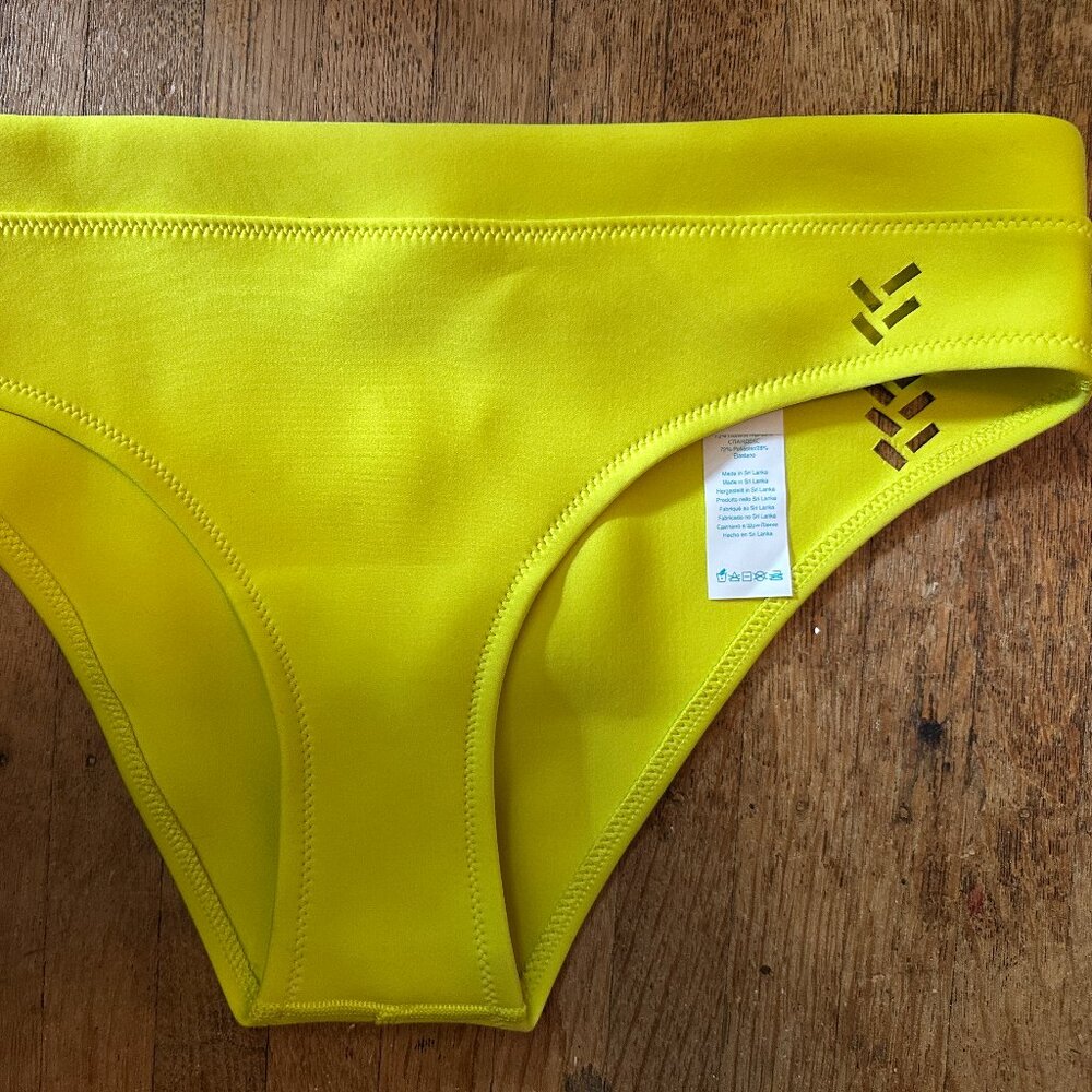 Sports Illustrated Small Yellow Bikini BOTTOM ONLY Small Keyhole and open back